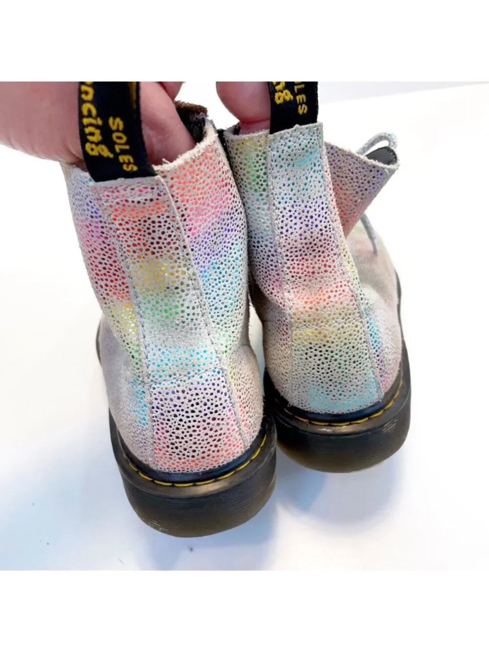 Dr. Marten's Kids Rainbow Suede 1460 Pascal Y, Size 3